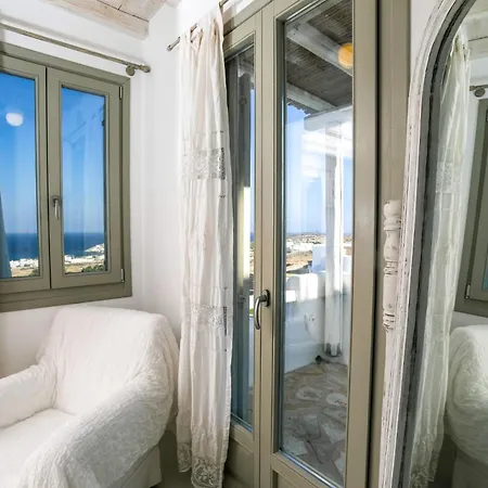 Magnificent Mykonos Nexus 2 Bedrooms Private Terrace With Jacuzzi Outdoor Dining Area & Bbq
